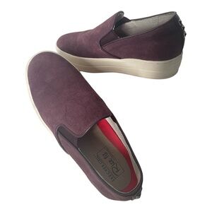 Skechers Leather Suede Purple platform sneakers Sz 6.5